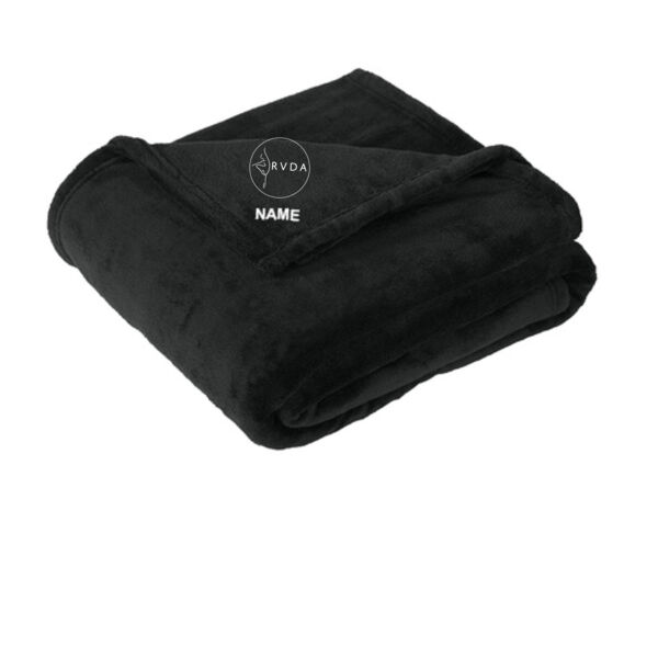 Port Authority - Oversized Ultra Plush Blanket - Embroidered Logo **Add Name for $5! ** Thumbnail