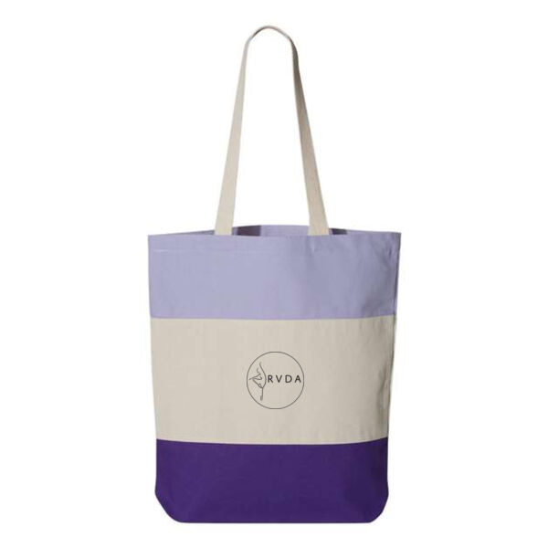 Q-Tees - 11L Tri-Color Tote - Embroidered Logo **Add Name for $5! ** Thumbnail