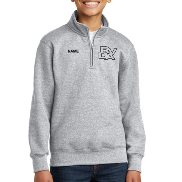 Port & Co - Youth Core Fleece 1/4 Zip Pullover Sweatshirt - Embroidered Logo **Add Name for $5! ** Thumbnail