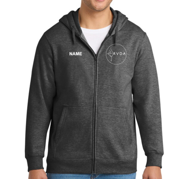 Port & Co - Fan Favorite Fleece Full-Zip Hooded Sweatshirt - Embroidered Logo **Add Name for $5! ** Thumbnail