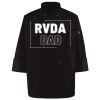 Ten Pearl Button Black Chef Coat Thumbnail