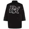 Ten Pearl Button Black Chef Coat Thumbnail