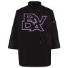 Ten Pearl Button Black Chef Coat Thumbnail